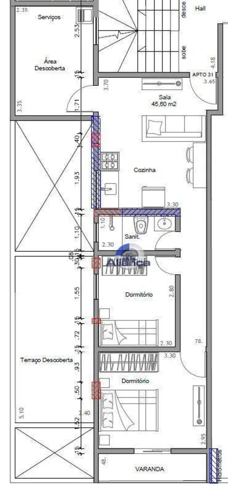 Apartamento, 2 quartos, 54 m² - Foto 8