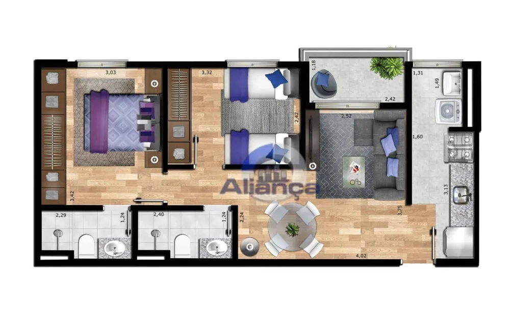 Apartamento, 2 quartos, 55 m² - Foto 13
