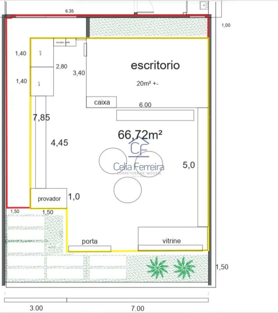 Prédio Inteiro, 66 m² - Foto 2