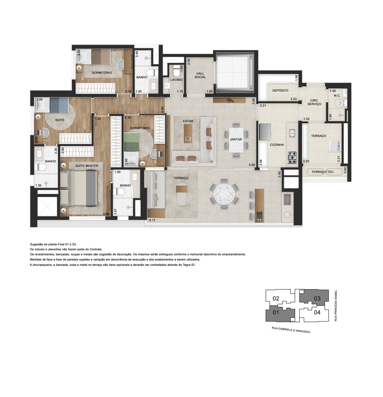 Apartamento, 4 quartos, 143 m² - Foto 3