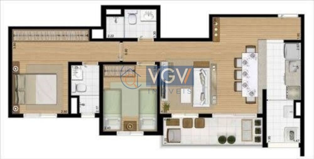 Apartamento, 2 quartos, 68 m² - Foto 9