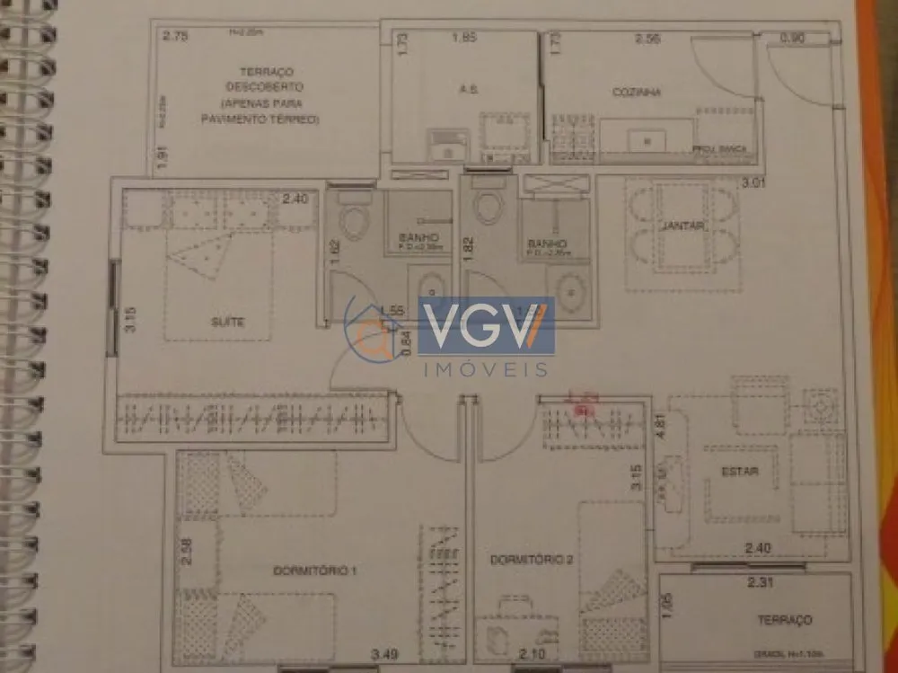 Apartamento, 3 quartos, 66 m² - Foto 8