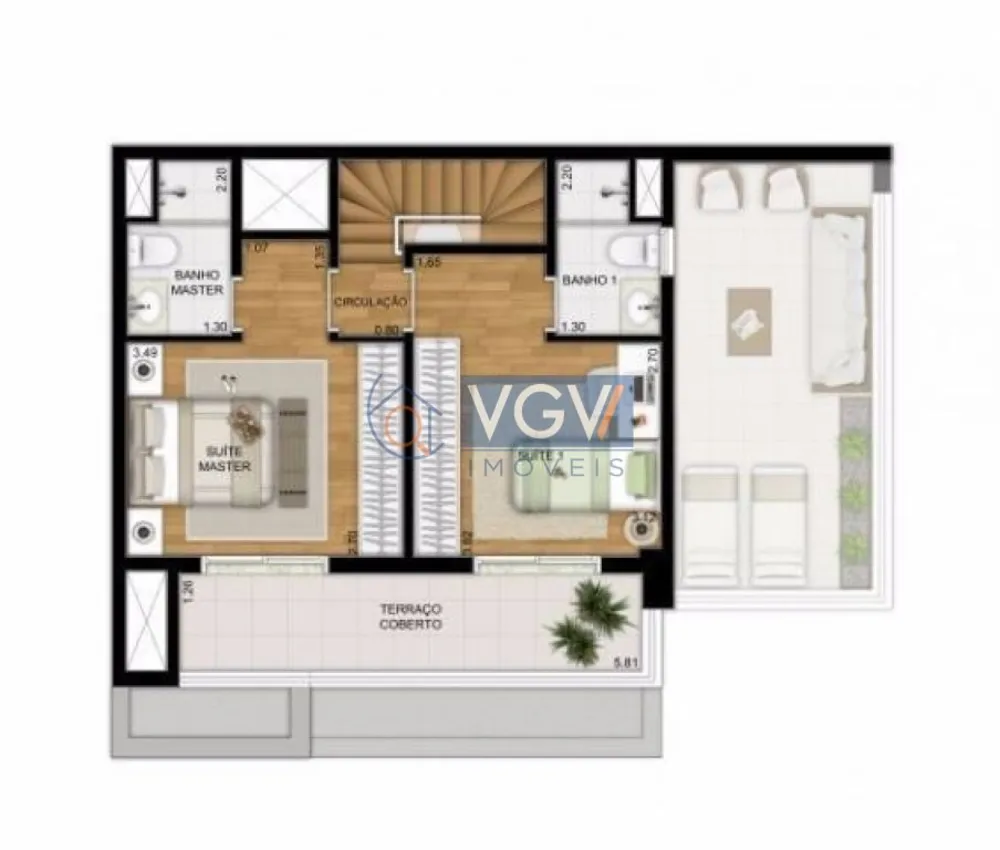 Cobertura, 2 quartos, 108 m² - Foto 12