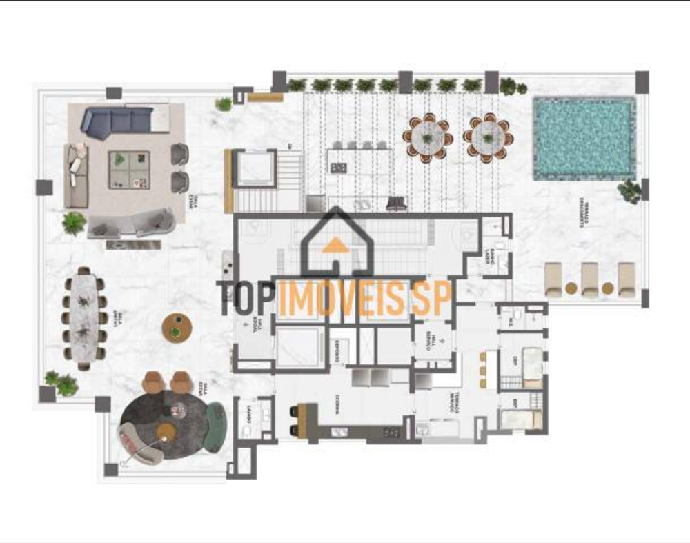 Cobertura, 4 quartos, 688 m² - Foto 3