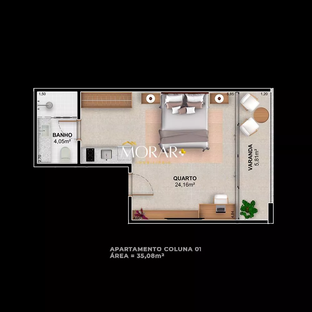 Apartamento, 1 quarto, 32 m² - Foto 13