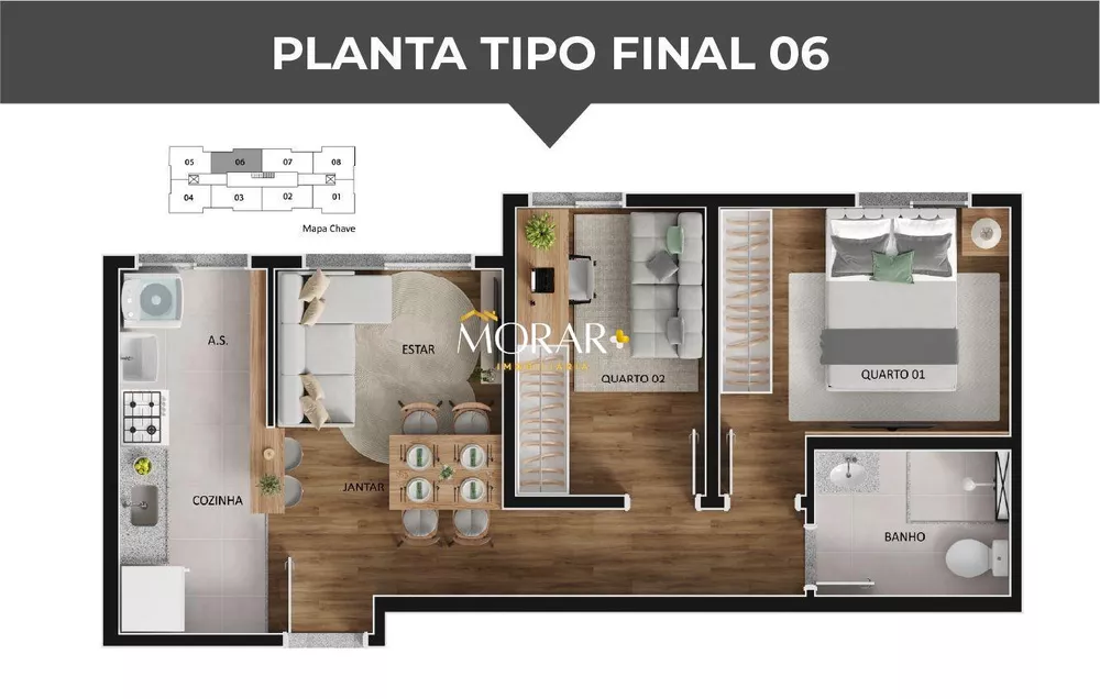 Apartamento, 1 quarto, 42 m² - Foto 12