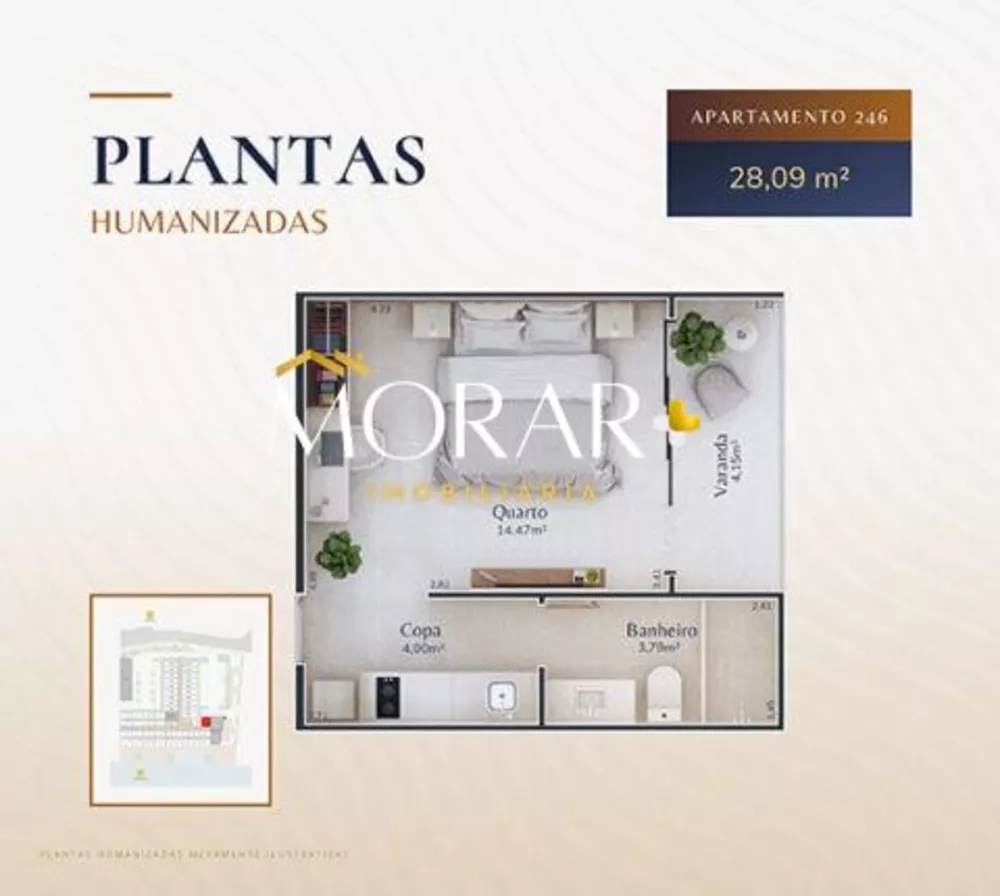 Apartamento, 1 quarto, 26 m² - Foto 9