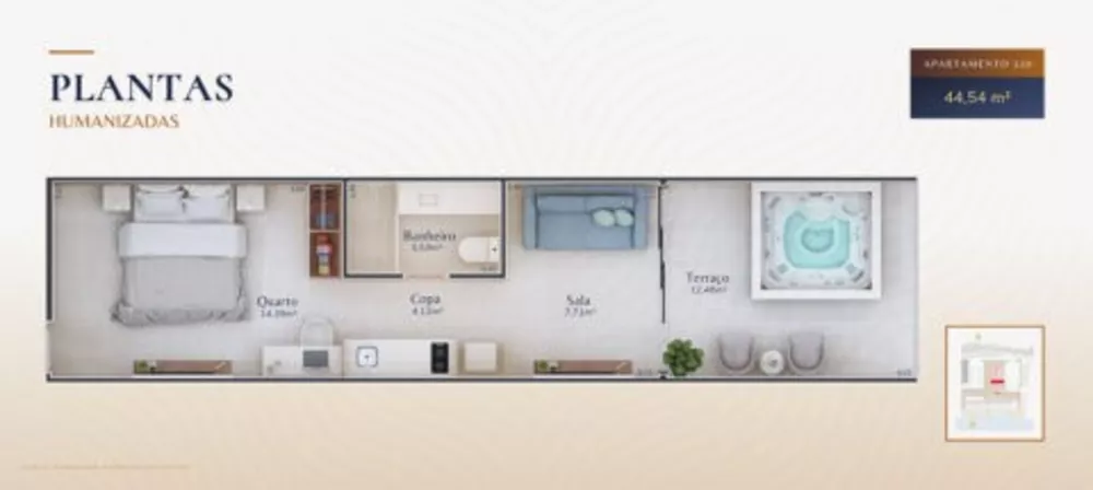 Apartamento, 1 quarto, 26 m² - Foto 22