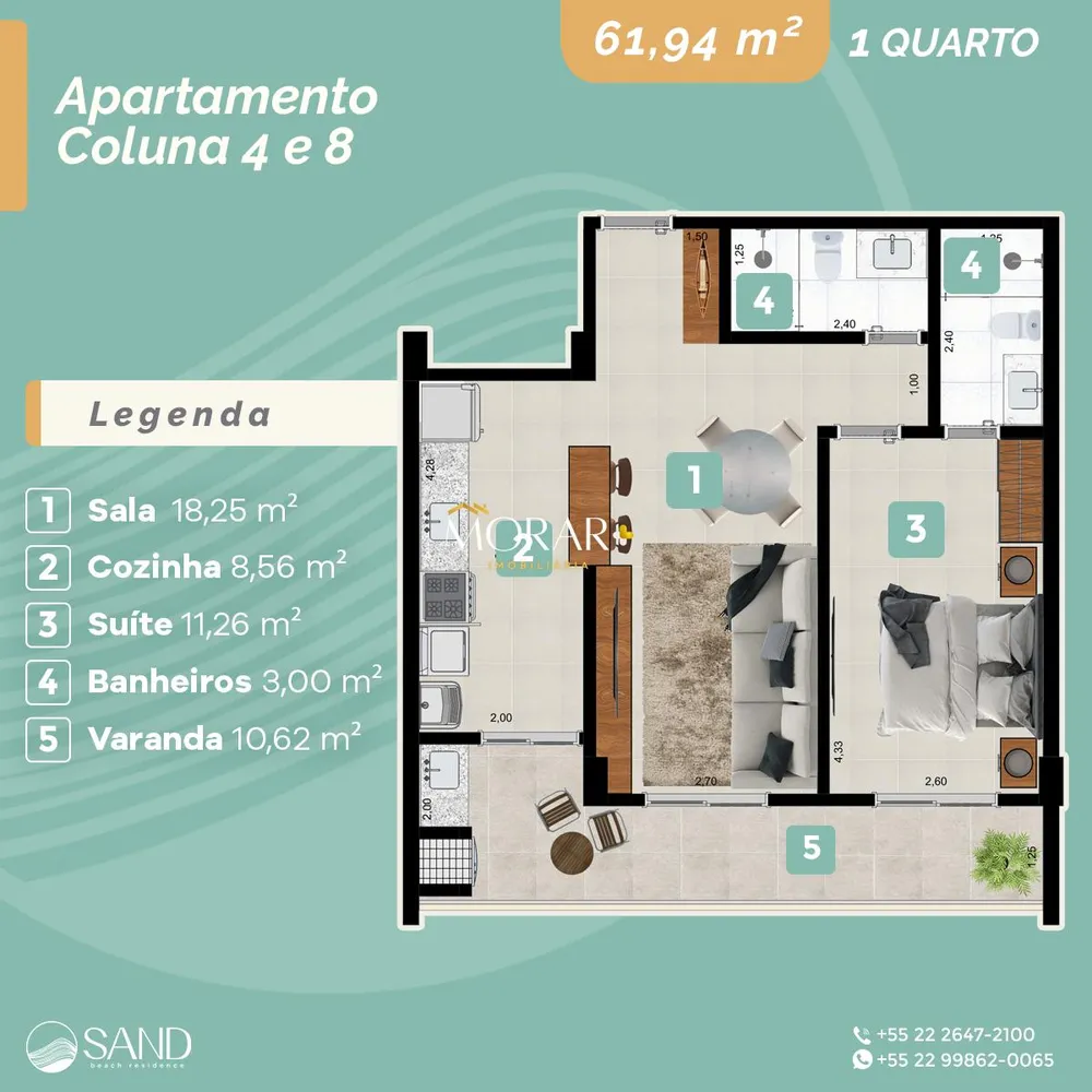 Apartamento, 1 quarto, 65 m² - Foto 43