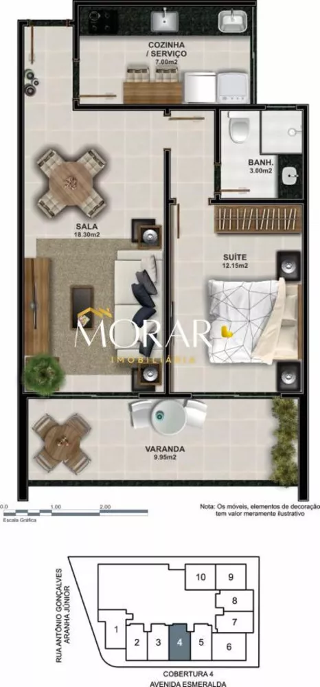 Apartamento, 1 quarto, 53 m² - Foto 22