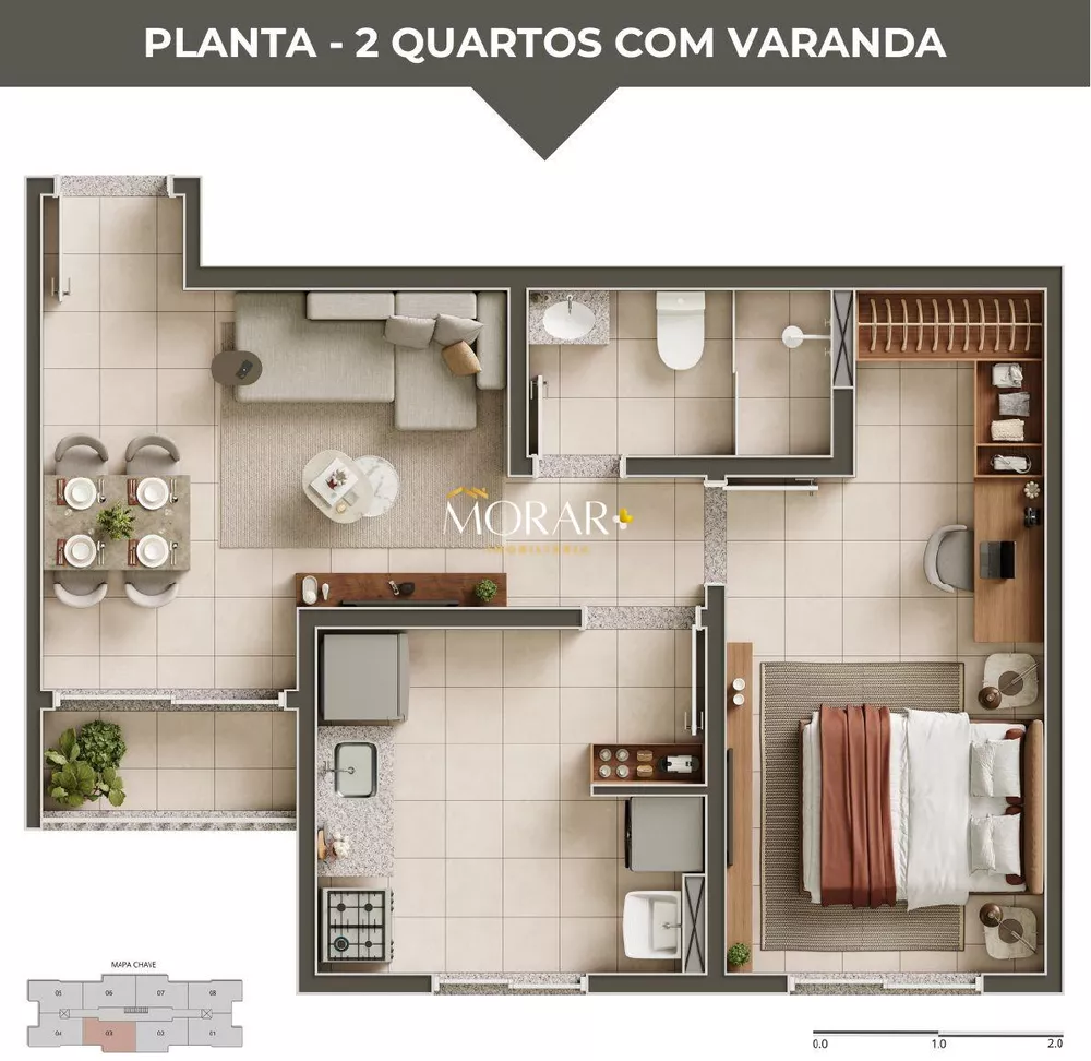 Apartamento, 1 quarto, 45 m² - Foto 1