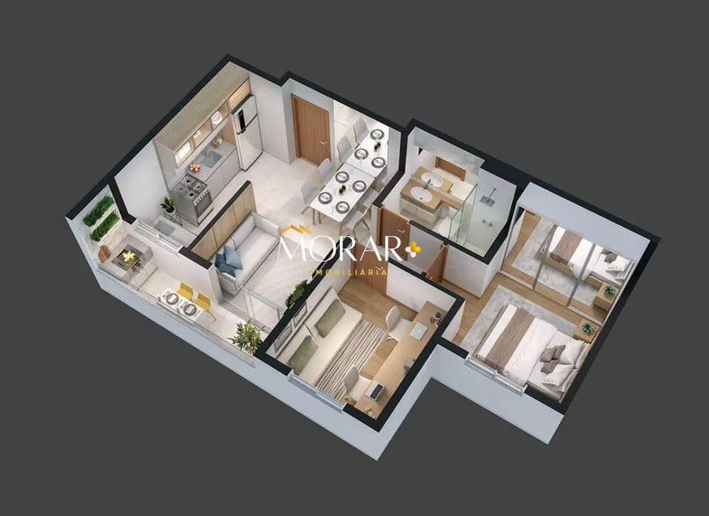 Apartamento, 2 quartos, 45 m² - Foto 2