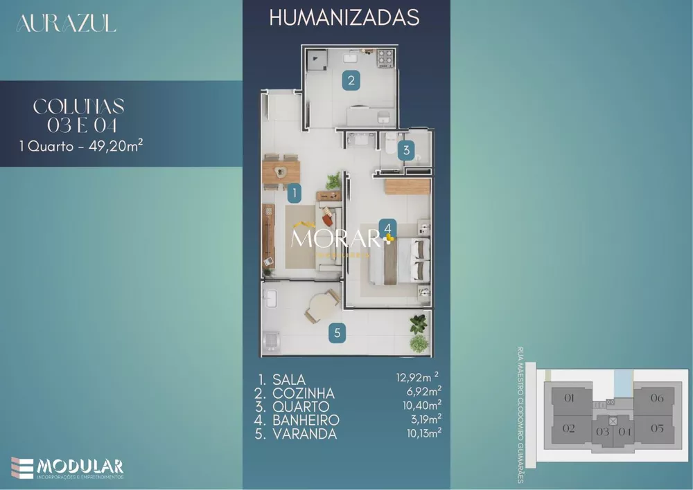 Apartamento, 1 quarto, 49 m² - Foto 9