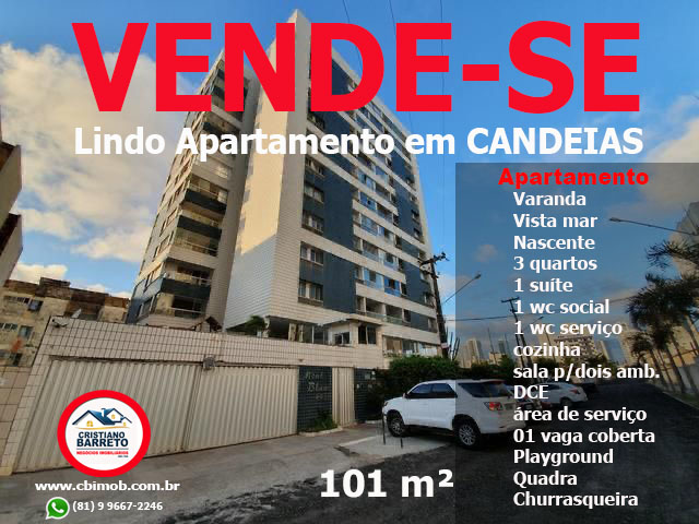 Apartamento à venda com 3 quartos, 101m² - Foto 1