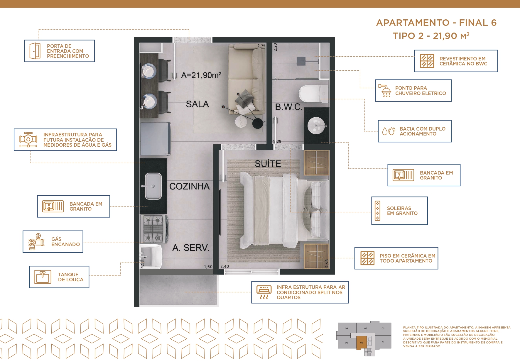 Apartamento à venda com 2 quartos, 36m² - Foto 17