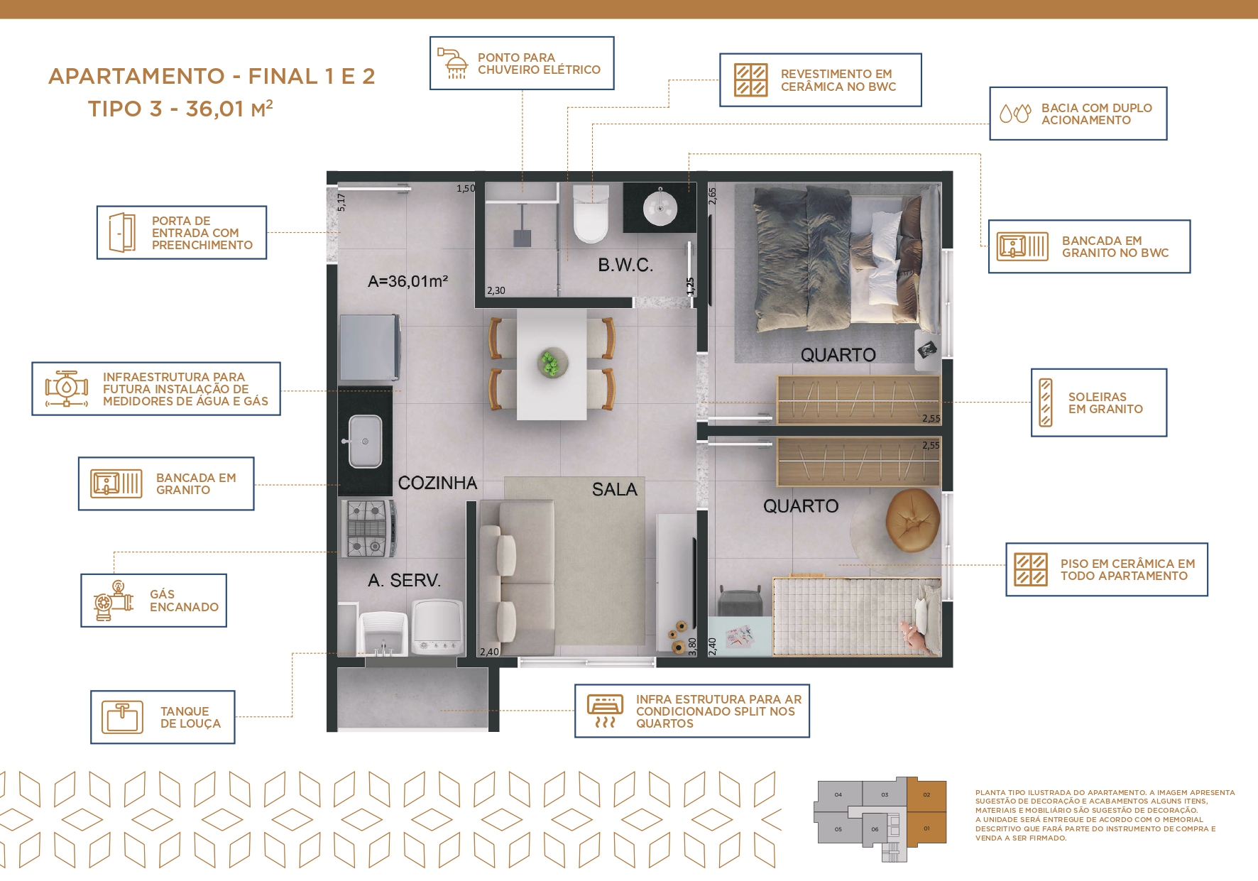 Apartamento à venda com 2 quartos, 36m² - Foto 25