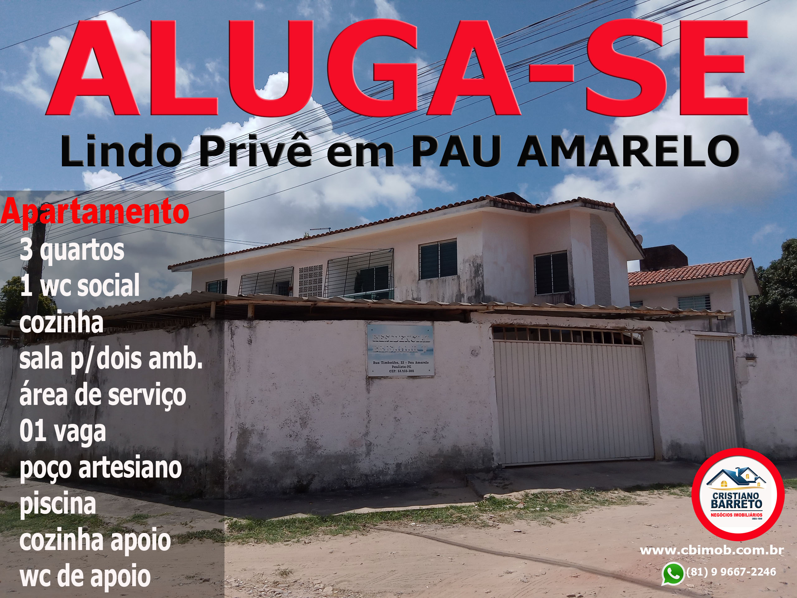 Apartamento para alugar com 3 quartos, 61m² - Foto 1