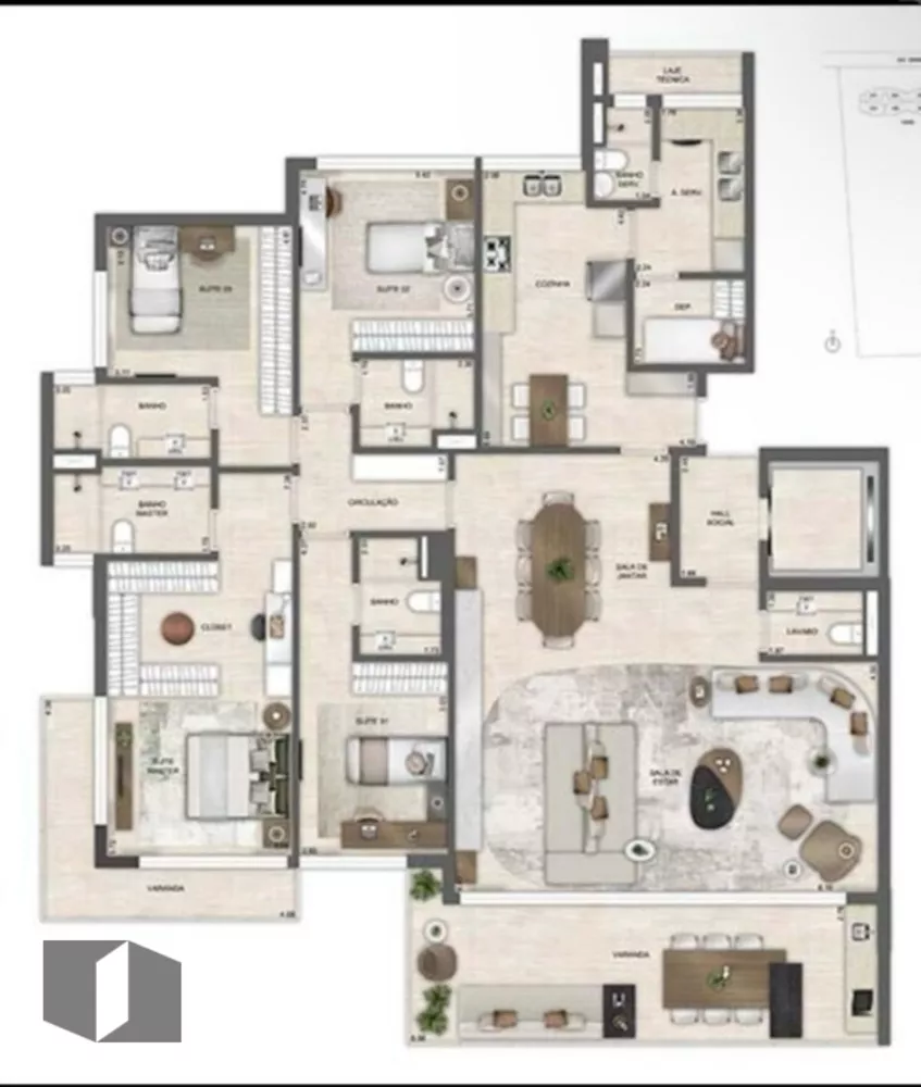 Apartamento, 4 quartos, 216 m² - Foto 10