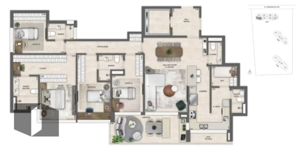 Apartamento, 4 quartos, 154 m² - Foto 31