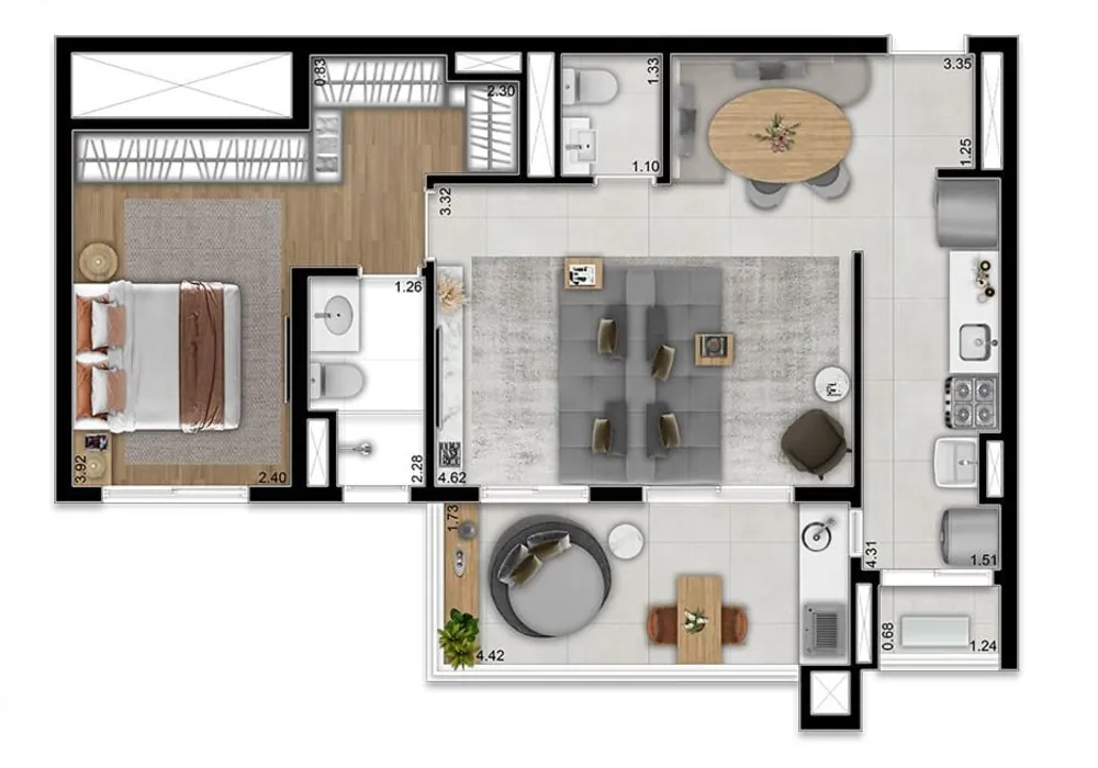 Apartamento, 2 quartos, 65 m² - Foto 12