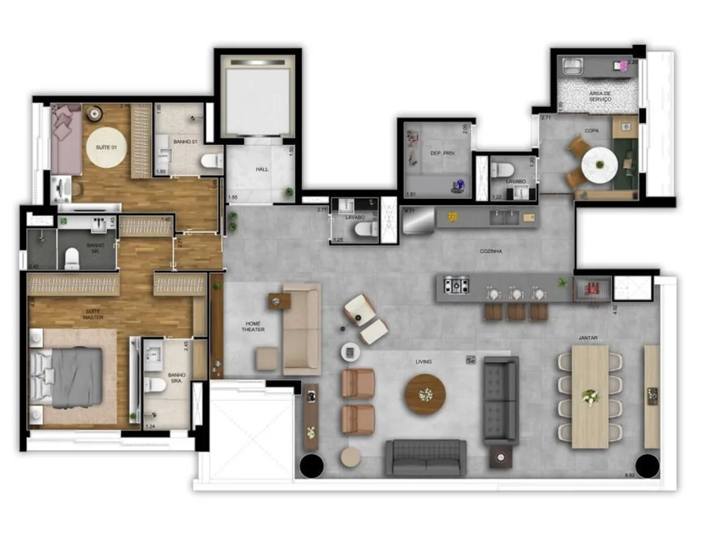 Cobertura, 3 quartos, 324 m² - Foto 11