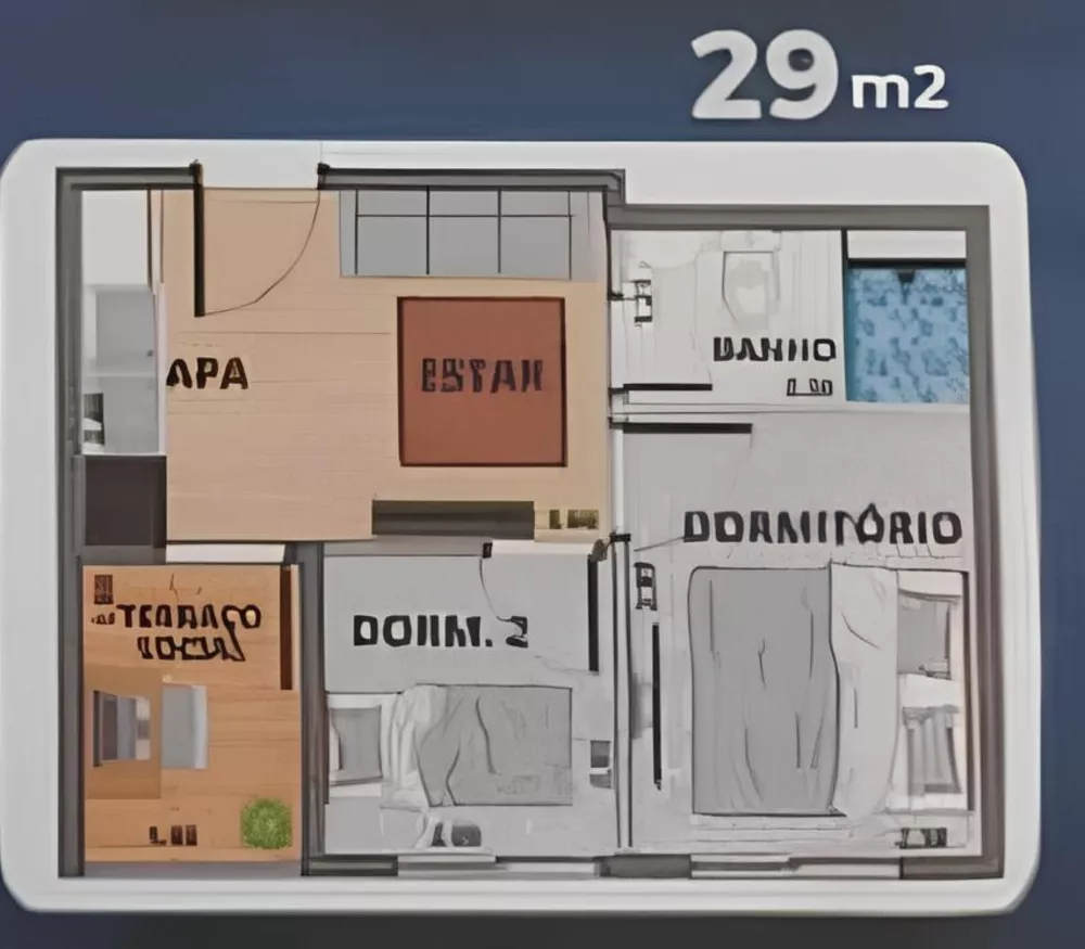 Apartamento à venda com 2 quartos, 29m² - Foto 5