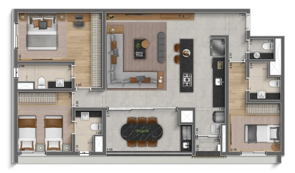Apartamento, 3 quartos, 275 m² - Foto 28