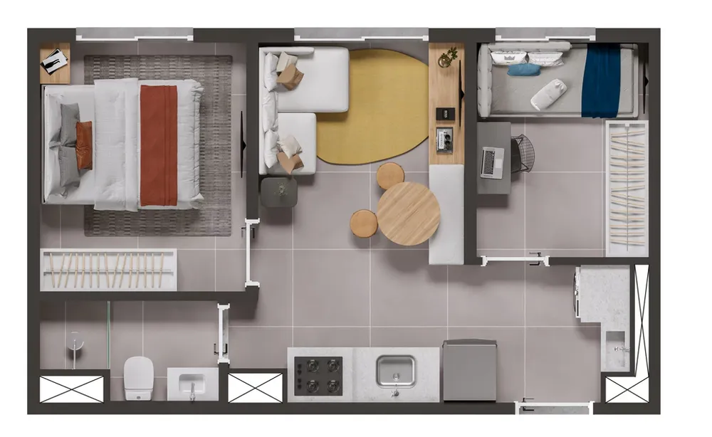 Apartamento, 2 quartos, 32 m² - Foto 5