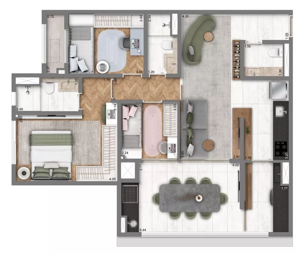 Apartamento, 2 quartos, 63 m² - Foto 24