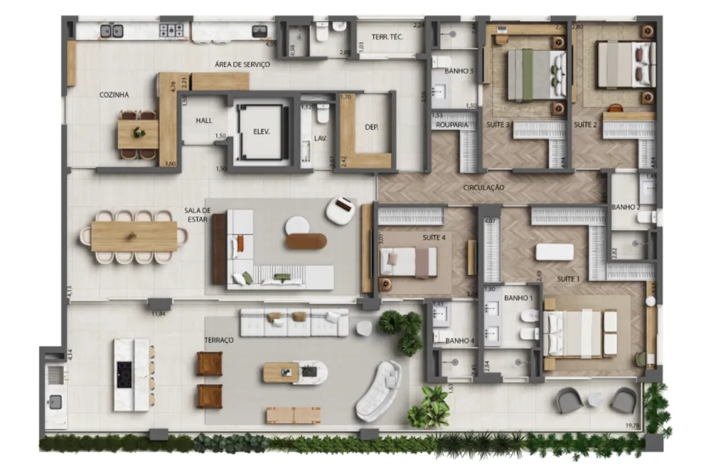 Cobertura, 3 quartos, 392 m² - Foto 5