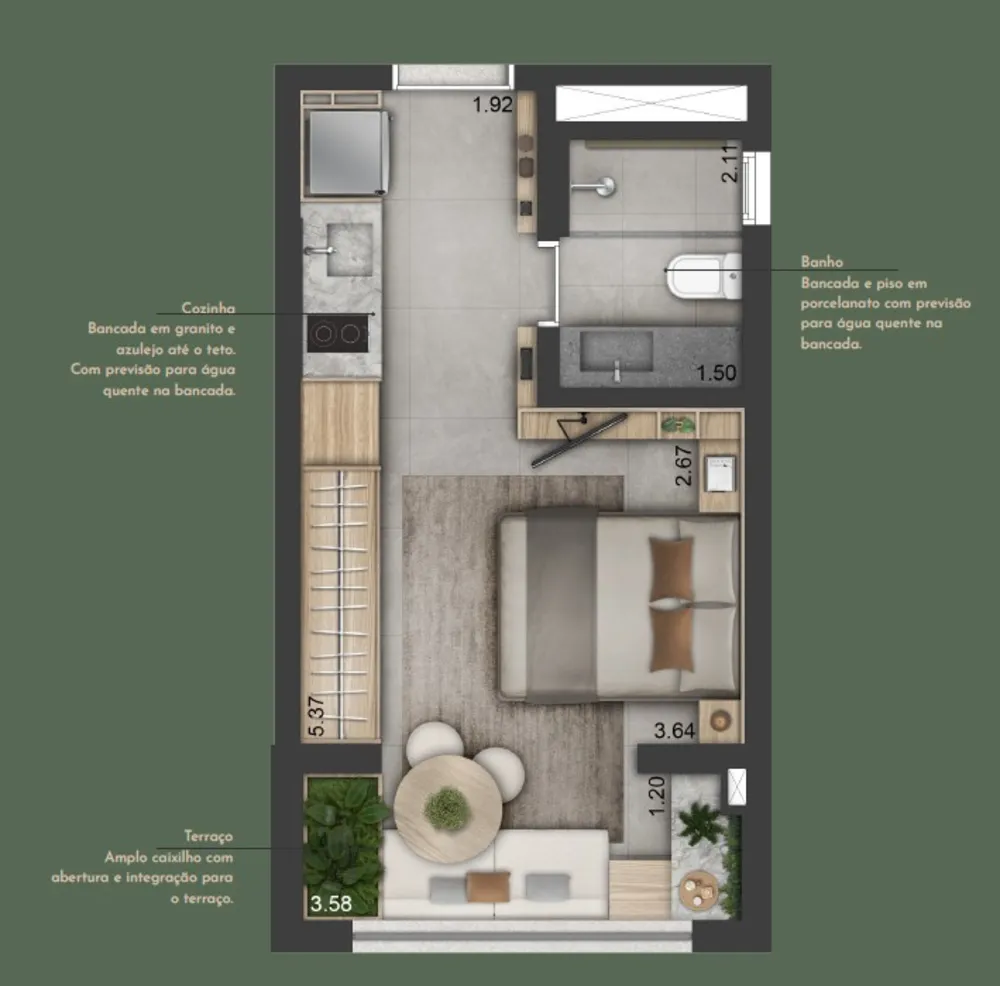 Apartamento, 1 quarto, 30 m² - Foto 3