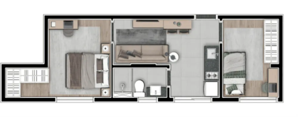 Apartamento, 2 quartos, 41 m² - Foto 11