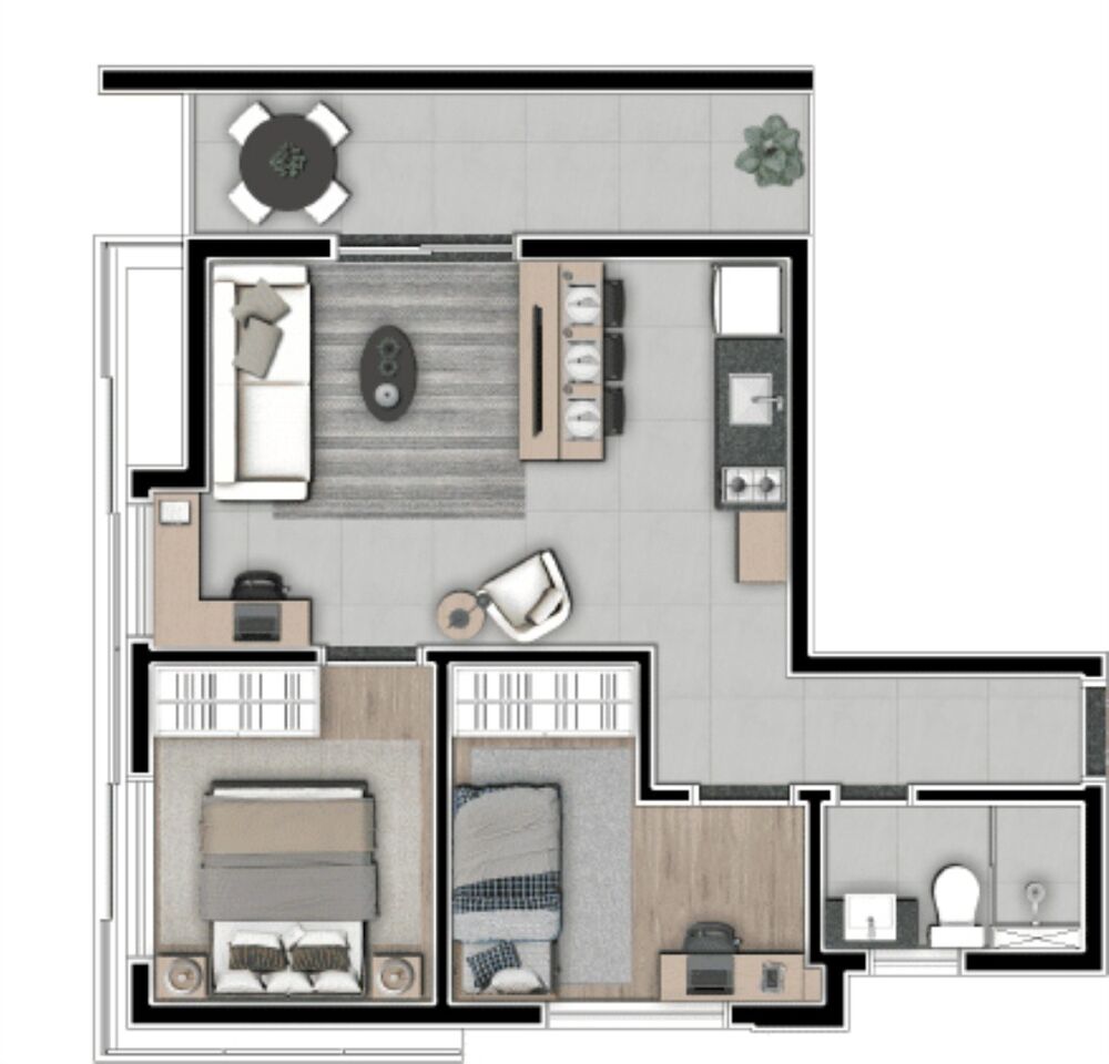 Apartamento, 2 quartos, 41 m² - Foto 12