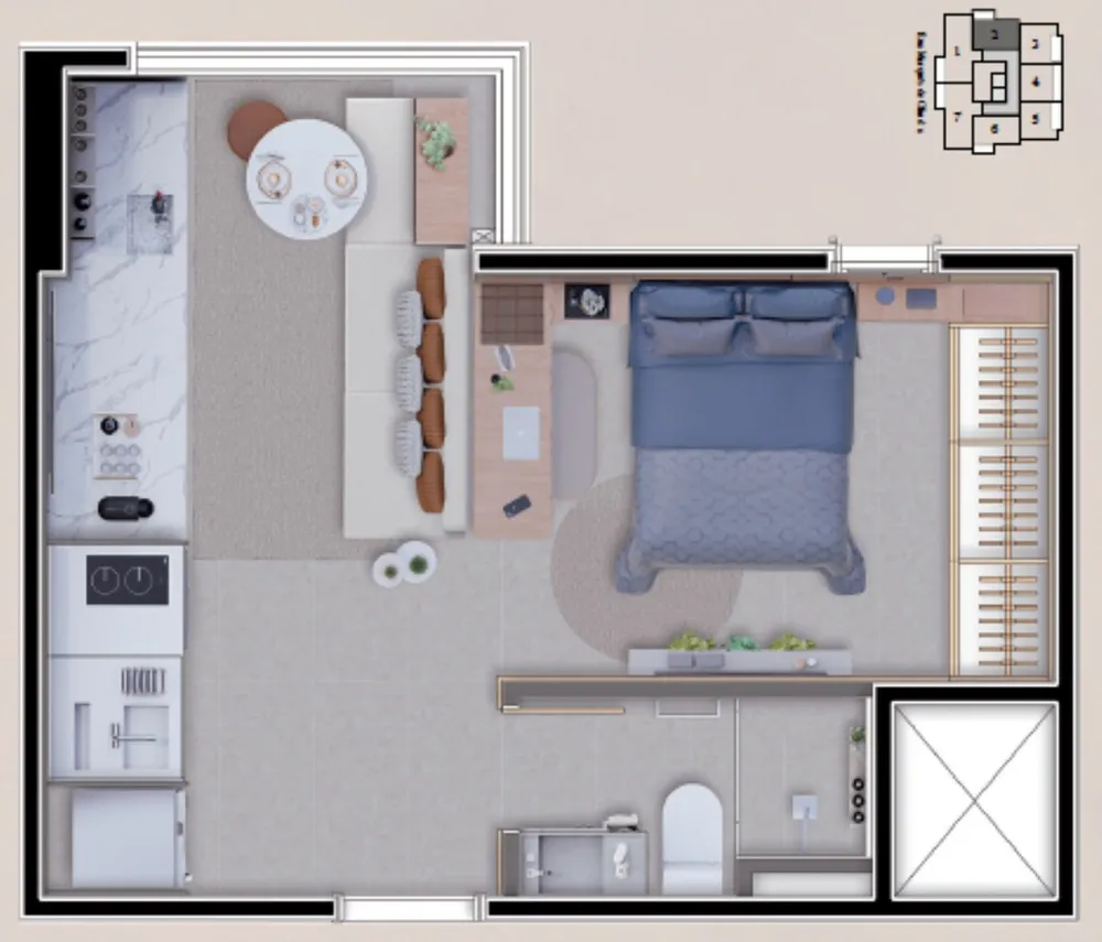 Kitnet-Studio, 29 m² - Foto 19