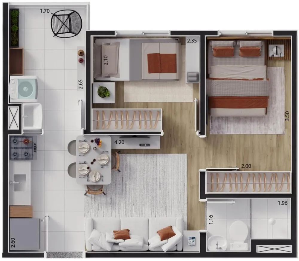 Apartamento, 2 quartos, 33 m² - Foto 15