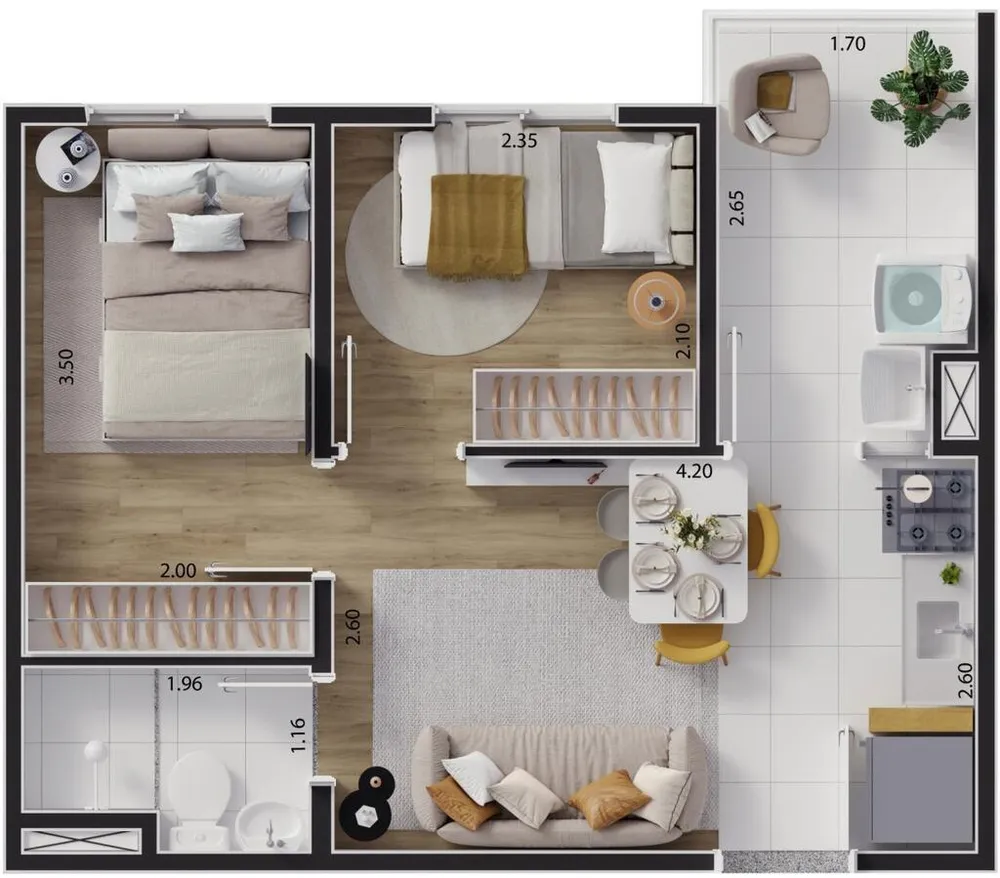 Apartamento, 2 quartos, 33 m² - Foto 18