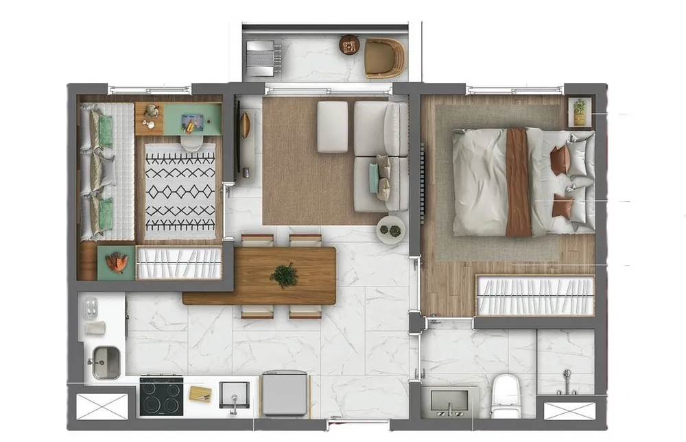Apartamento, 2 quartos, 36 m² - Foto 15