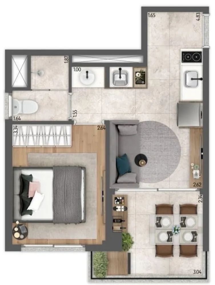 Apartamento, 2 quartos, 40 m² - Foto 12