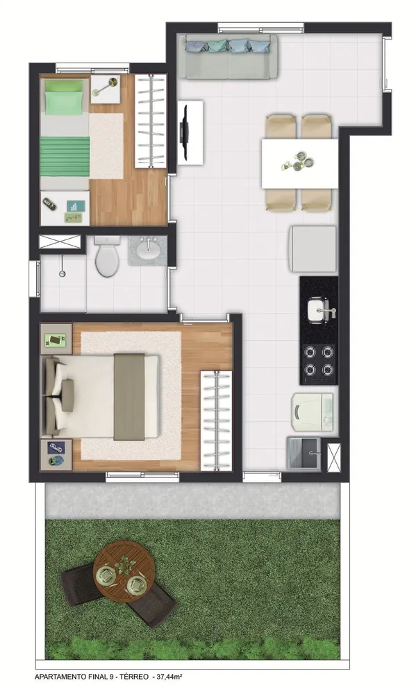 Apartamento, 1 quarto, 32 m² - Foto 16