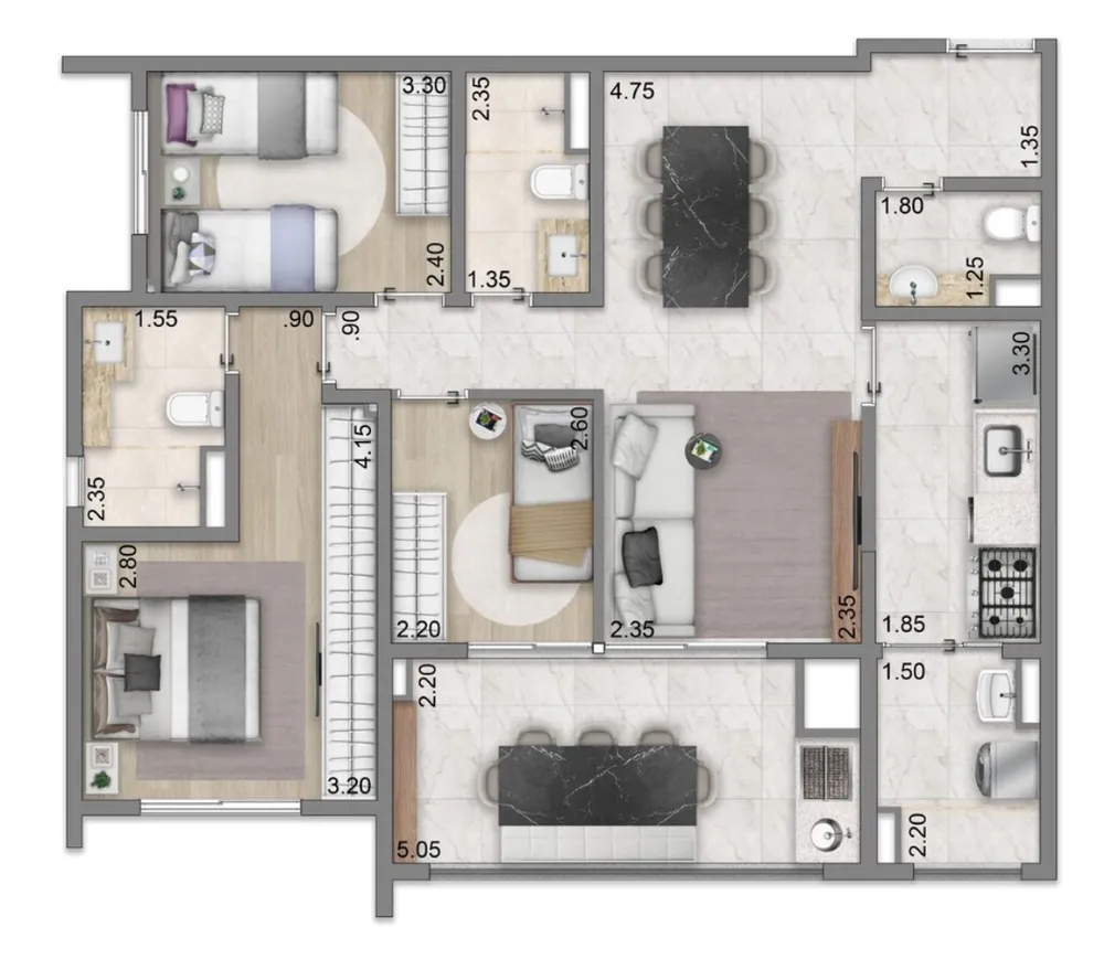 Apartamento, 2 quartos, 46 m² - Foto 15