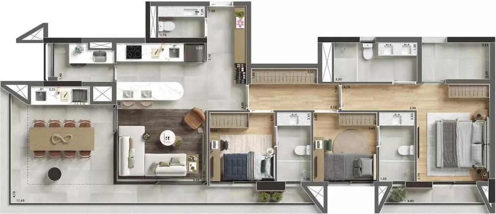 Apartamento à venda com 3 quartos, 115m² - Foto 19