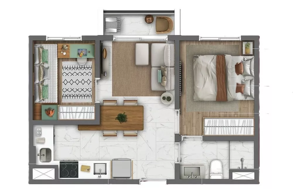 Apartamento, 3 quartos, 54 m² - Foto 21
