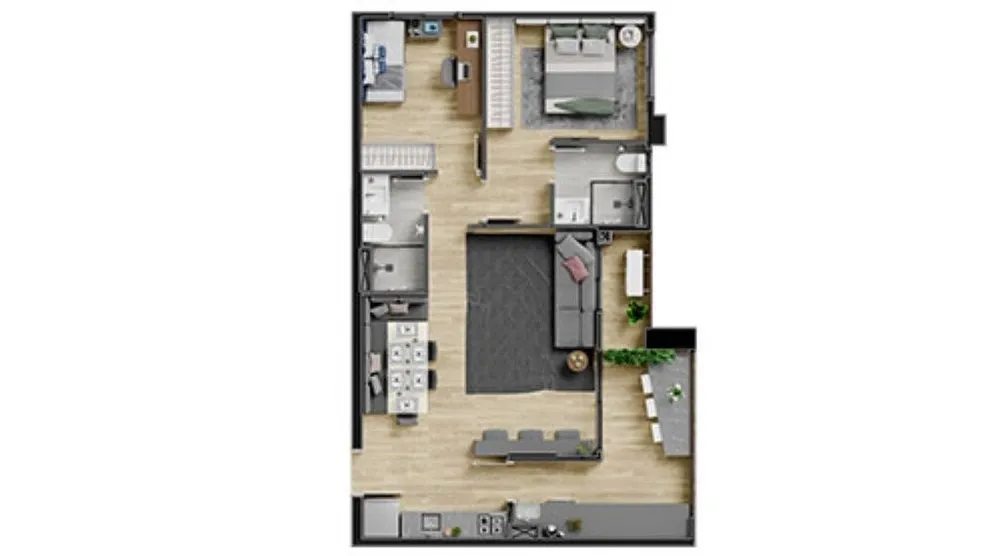 Apartamento, 2 quartos, 57 m² - Foto 6