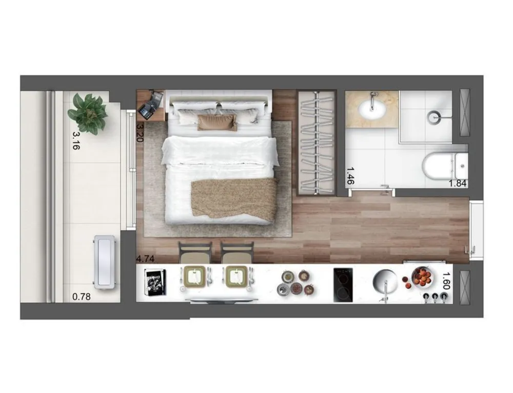 Apartamento, 2 quartos, 45 m² - Foto 5
