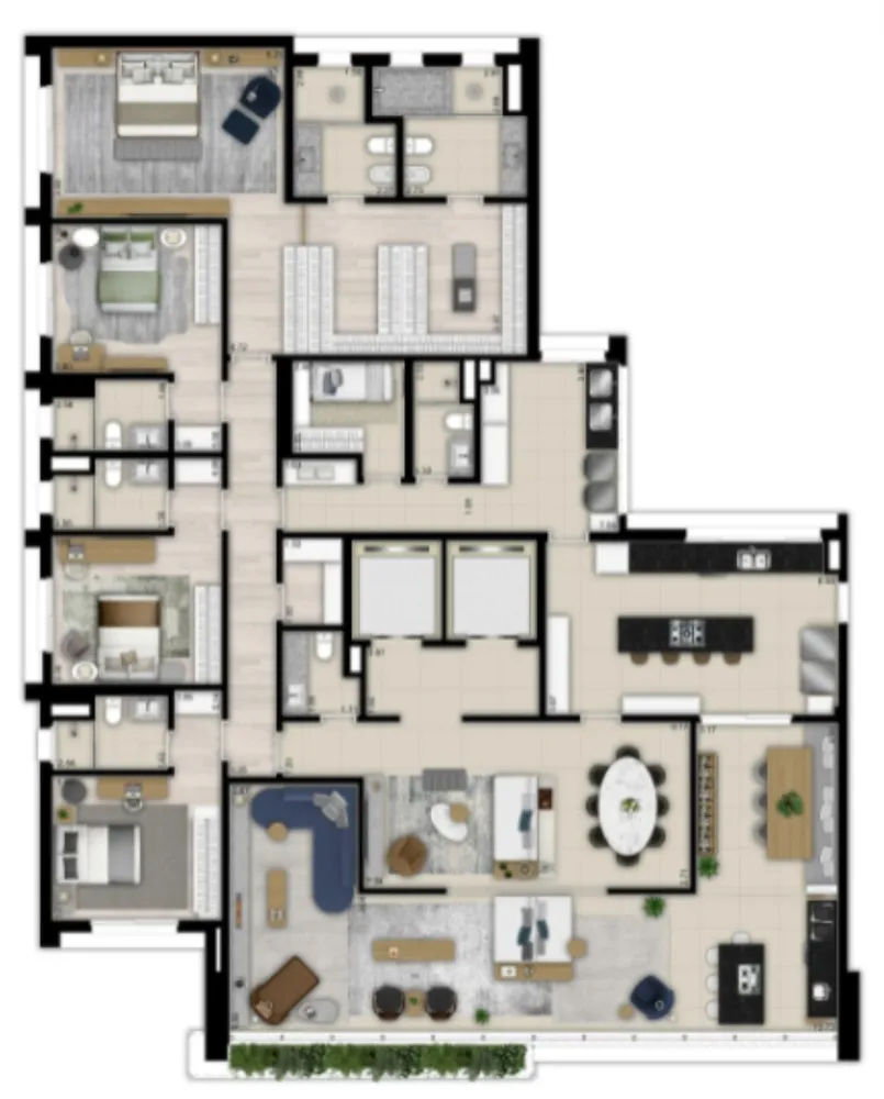 Apartamento, 3 quartos, 277 m² - Foto 14