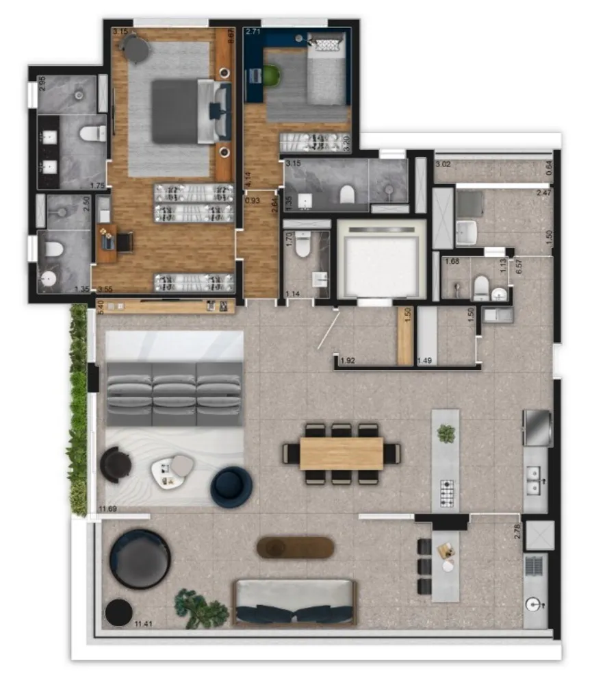 Apartamento, 3 quartos, 181 m² - Foto 10