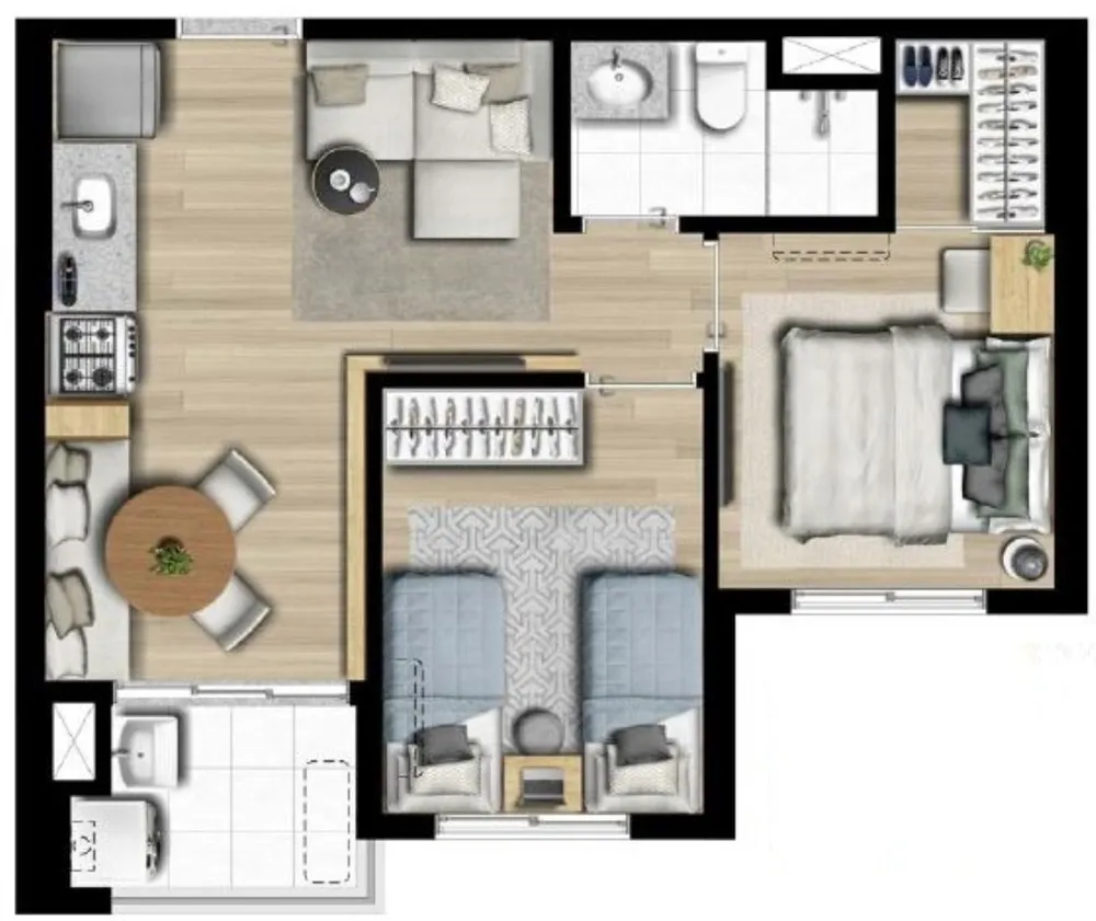 Apartamento, 2 quartos, 41 m² - Foto 12