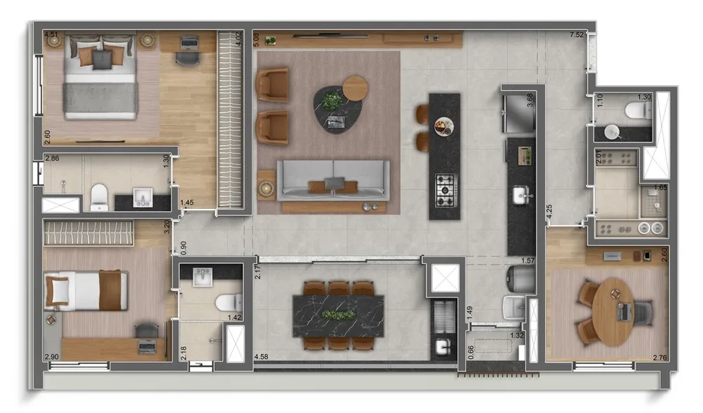 Apartamento, 3 quartos, 122 m² - Foto 22