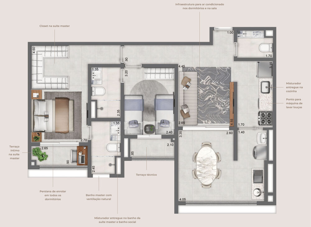 Apartamento, 2 quartos, 80 m² - Foto 6