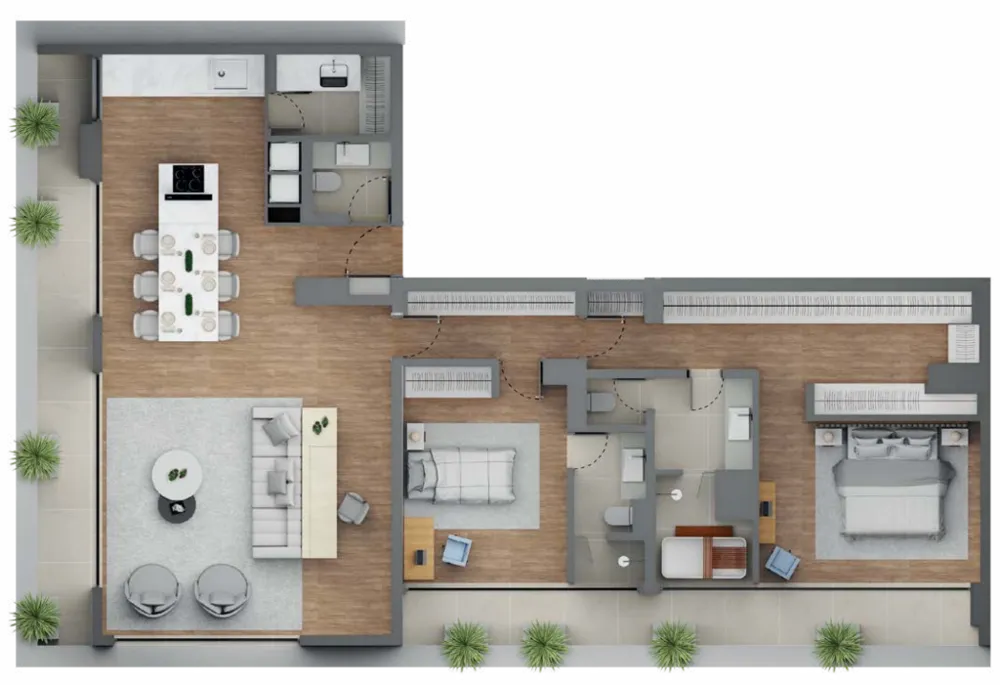 Apartamento, 1 quarto, 194 m² - Foto 4